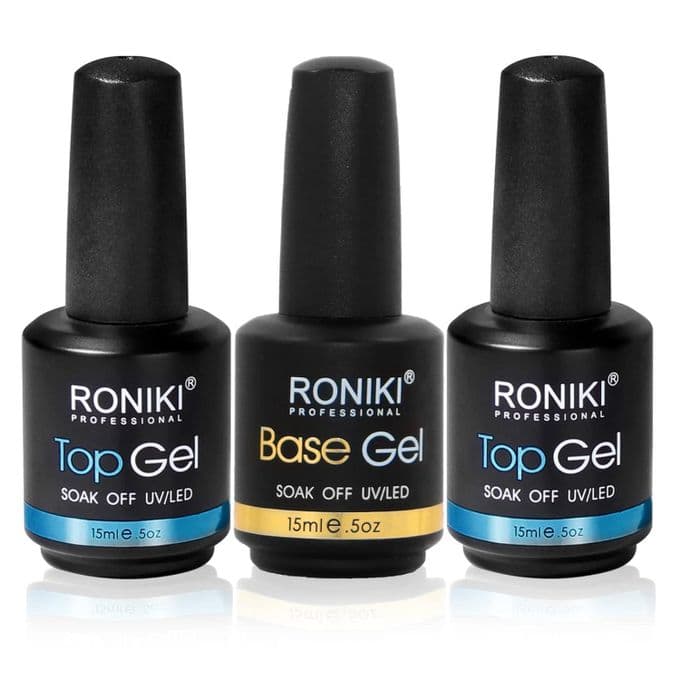 Roniki UV LED Gel Top and Base Coat